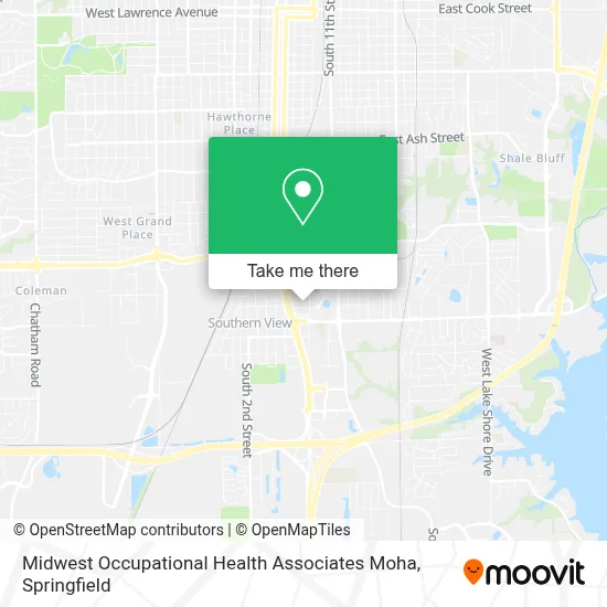 Midwest Occupational Health Associates Moha map