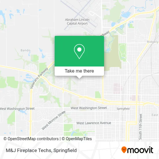 M&J Fireplace Techs map