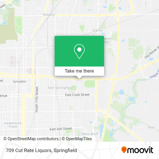 709 Cut Rate Liquors map