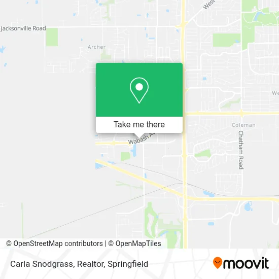 Carla Snodgrass, Realtor map