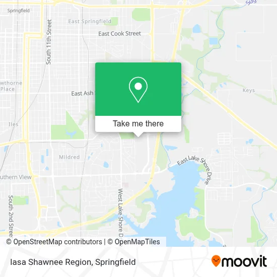 Iasa Shawnee Region map