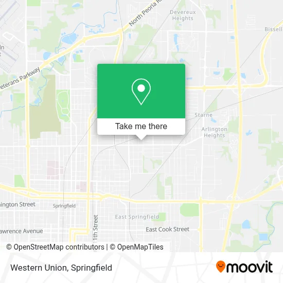 Western Union map