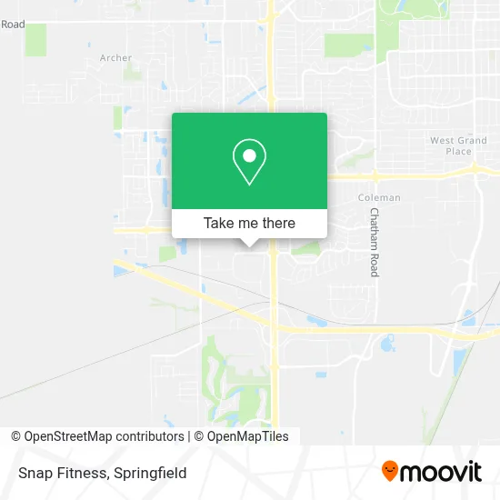 Snap Fitness map