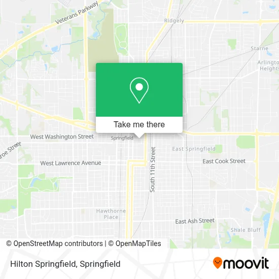Hilton Springfield map
