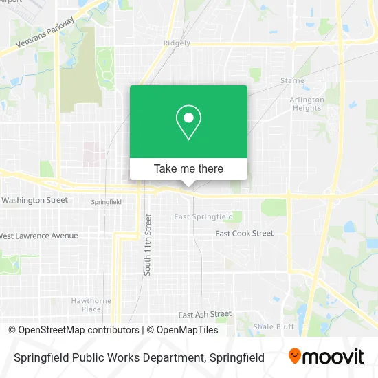 Springfield Public Works Department map