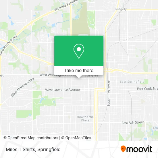 Miles T Shirts map