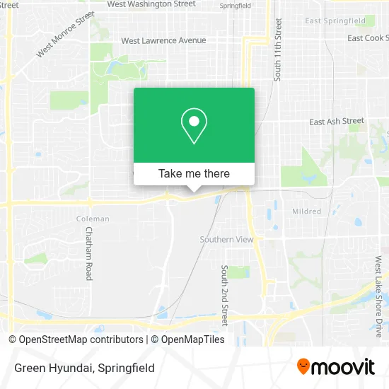 Green Hyundai map