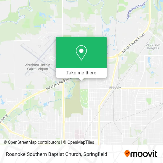 Roanoke Southern Baptist Church map