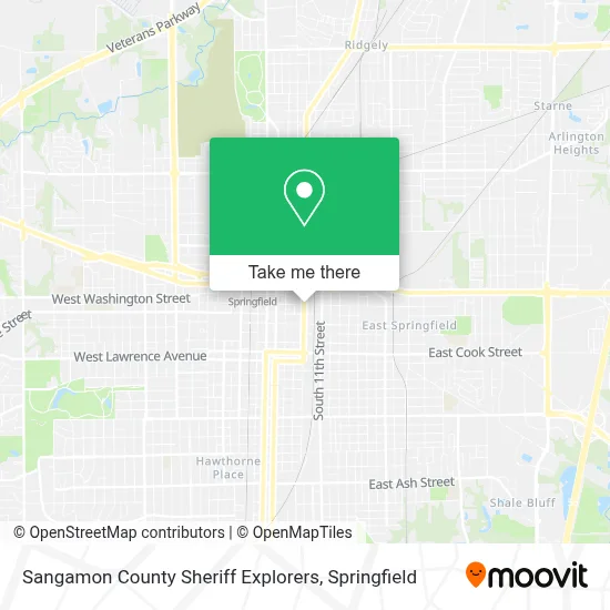 Sangamon County Sheriff Explorers map