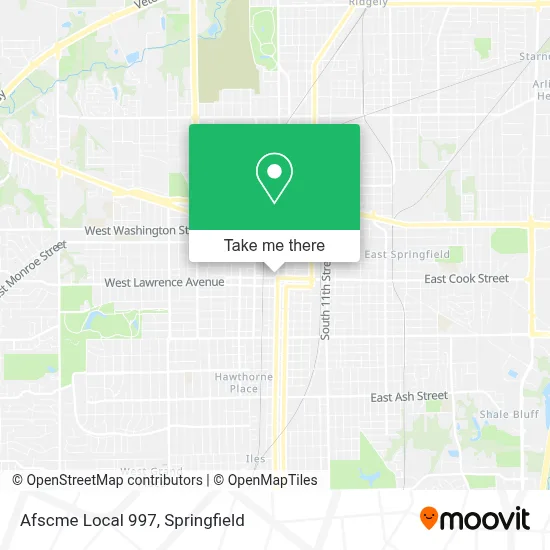 Afscme Local 997 map