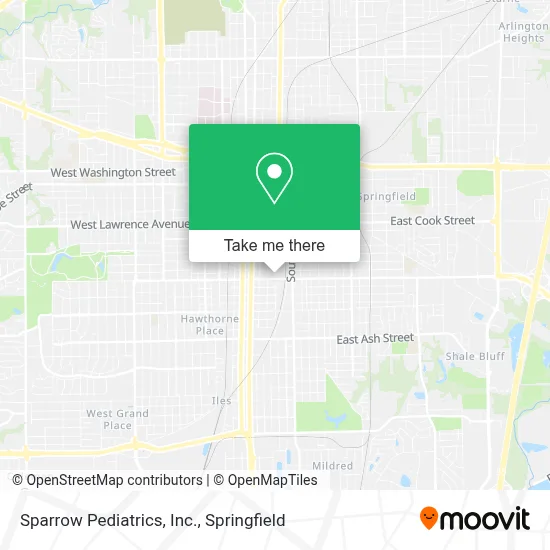 Sparrow Pediatrics, Inc. map