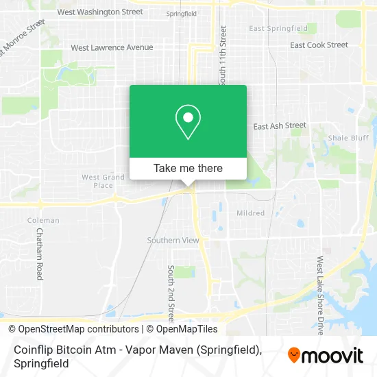 Coinflip Bitcoin Atm - Vapor Maven (Springfield) map