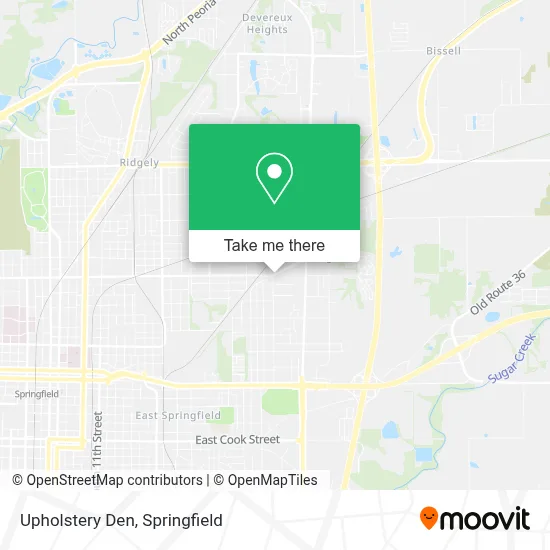 Upholstery Den map