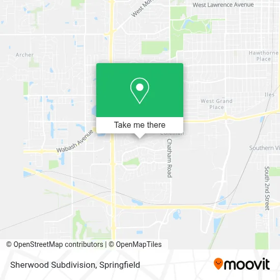 Sherwood Subdivision map