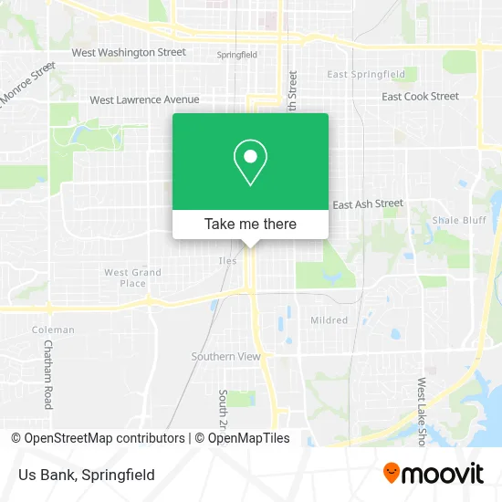 Us Bank map