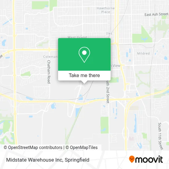 Midstate Warehouse Inc map