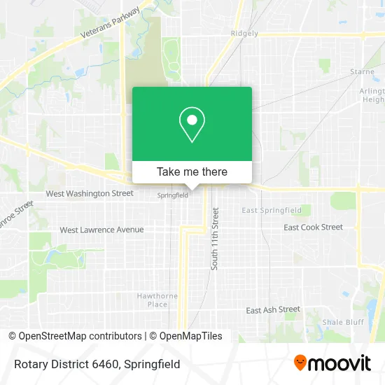 Rotary District 6460 map