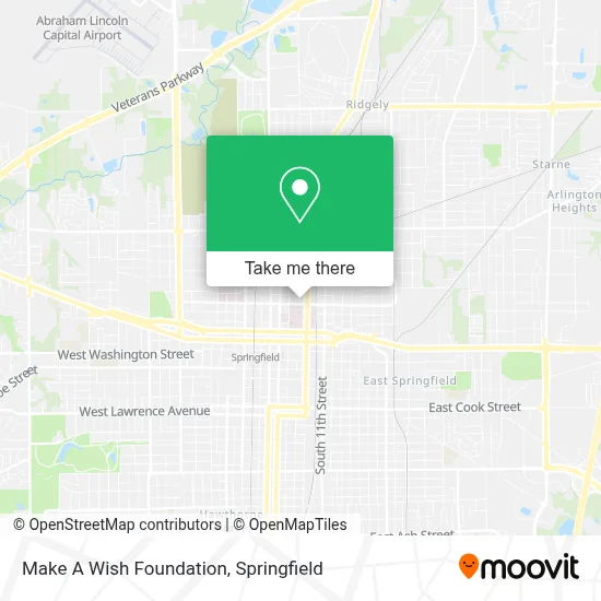 Make A Wish Foundation map