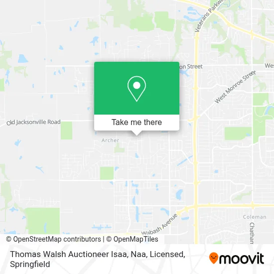 Thomas Walsh Auctioneer Isaa, Naa, Licensed map