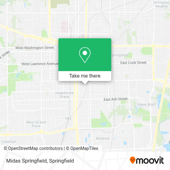 Midas Springfield map