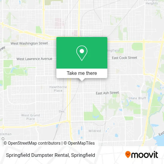 Springfield Dumpster Rental map