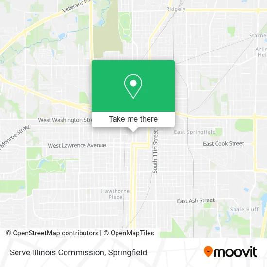 Serve Illinois Commission map