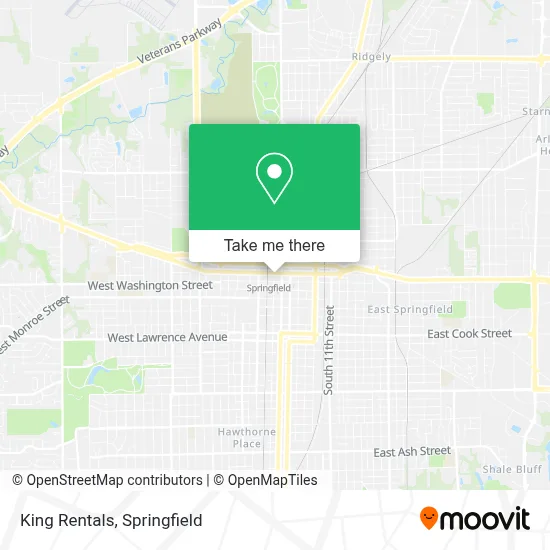 King Rentals map