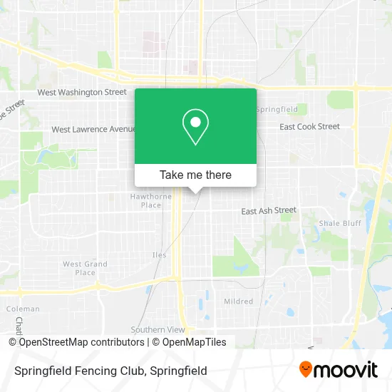 Springfield Fencing Club map