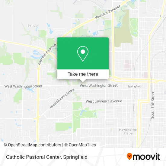 Catholic Pastoral Center map