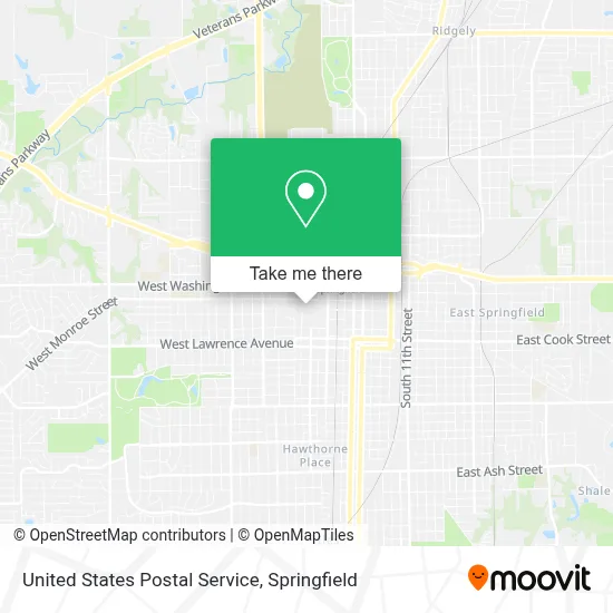 United States Postal Service map