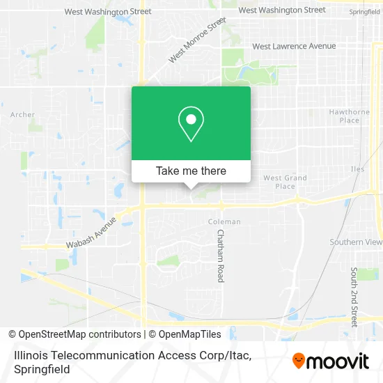 Illinois Telecommunication Access Corp / Itac map