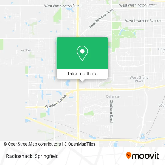 Radioshack map