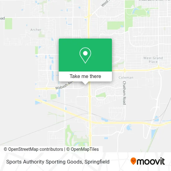 Sports Authority Sporting Goods map