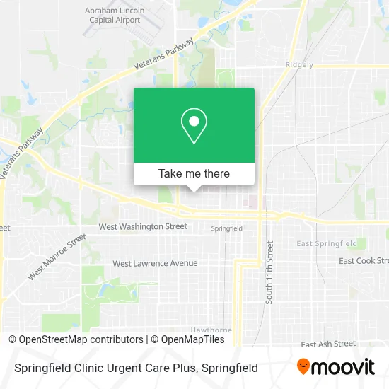 Springfield Clinic Urgent Care Plus map