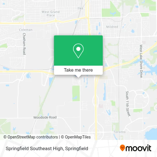 Springfield Southeast High map