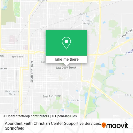 Abundant Faith Christian Center Supportive Services map