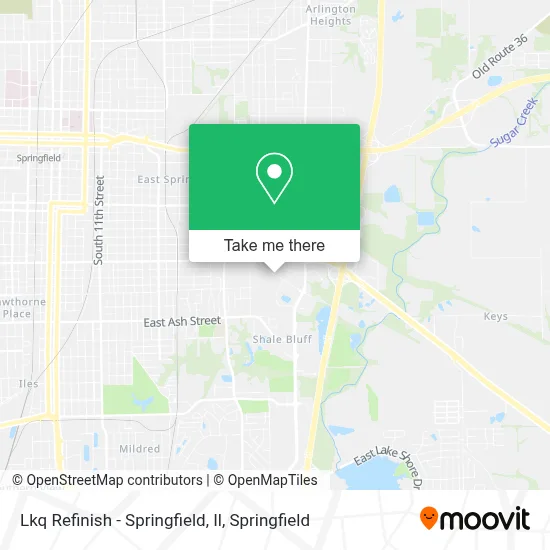 Lkq Refinish - Springfield, Il map