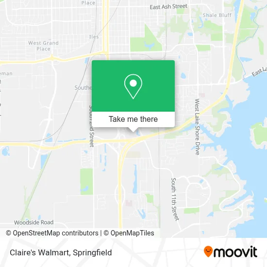 Claire's Walmart map