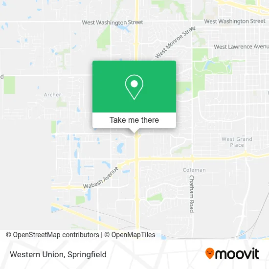 Western Union map