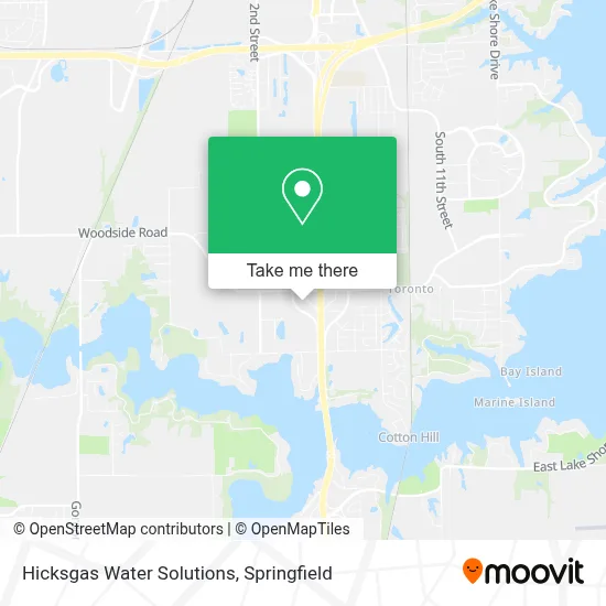 Hicksgas Water Solutions map