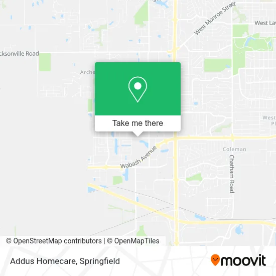 Addus Homecare map