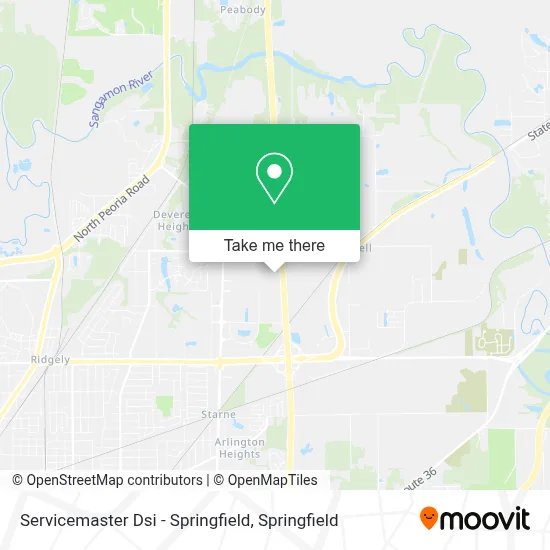 Servicemaster Dsi - Springfield map
