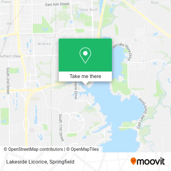 Lakeside Licorice map