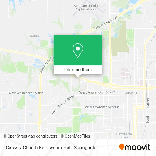 Calvary Church Fellowship Hall map