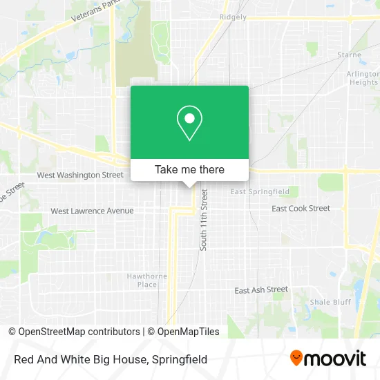 Red And White Big House map