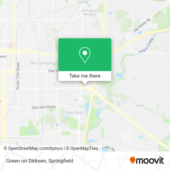 Green on Dirksen map