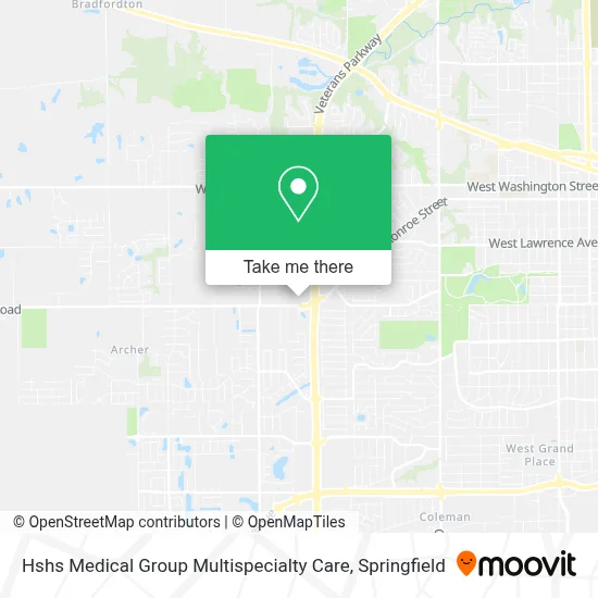 Hshs Medical Group Multispecialty Care map
