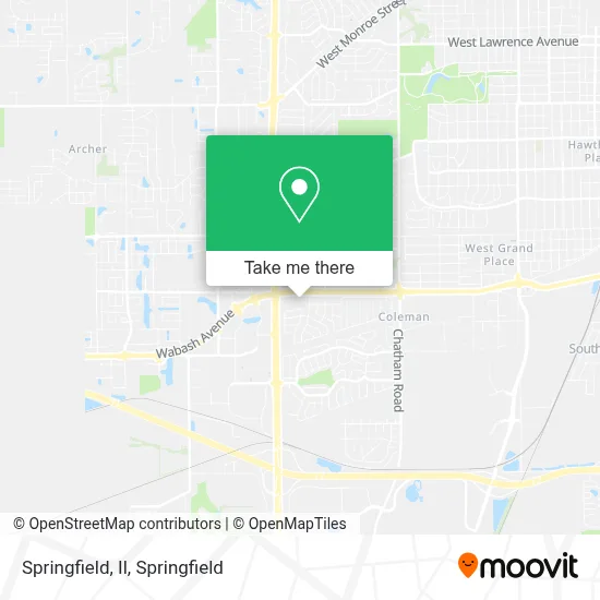 Springfield, Il map