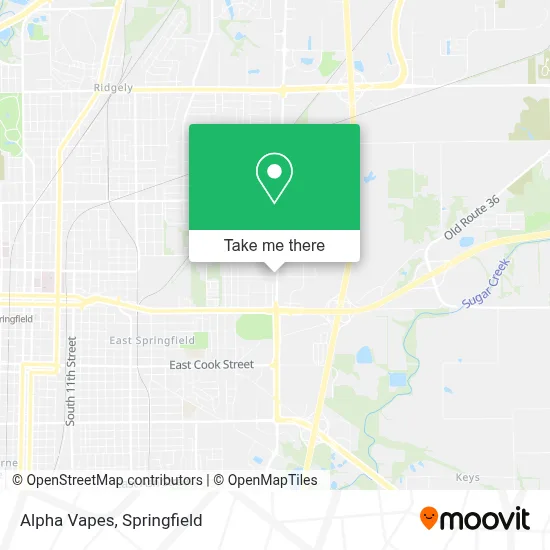 Alpha Vapes map