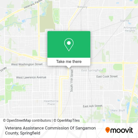 Veterans Assistance Commission Of Sangamon County map